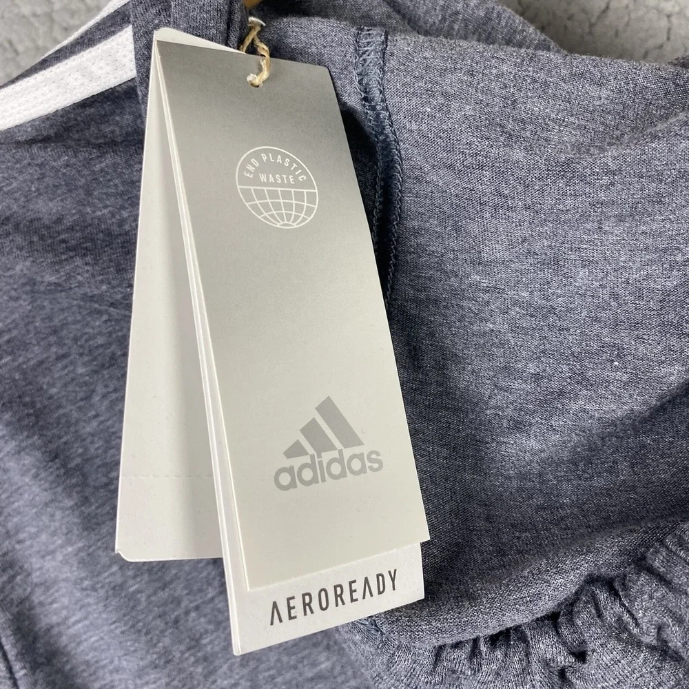 Adidas Primegreen Aeroready Mens Hoodie Size Small Gray Lightweight Pullover NWT